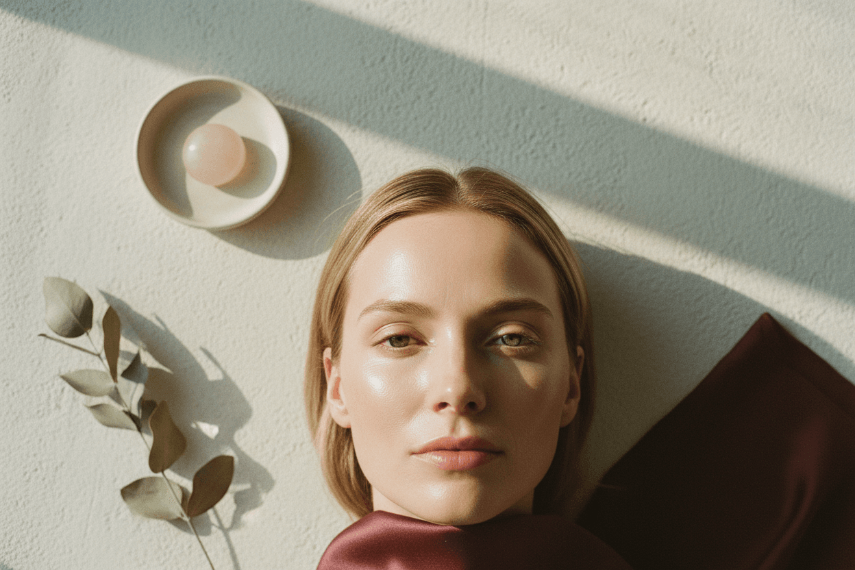 Radiance Clinic — huidtextuur — hero illustration